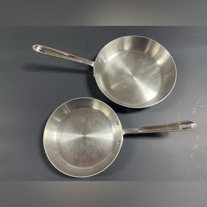 All-Clad d5 Stainless-Steel French Skillets, pair of 2, 9” & 11”